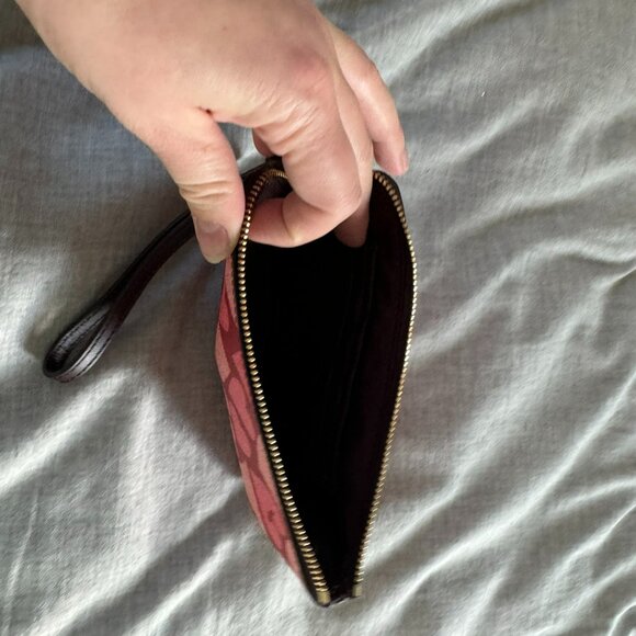 Coach Heart Print Wristlet - Picture 3 of 4